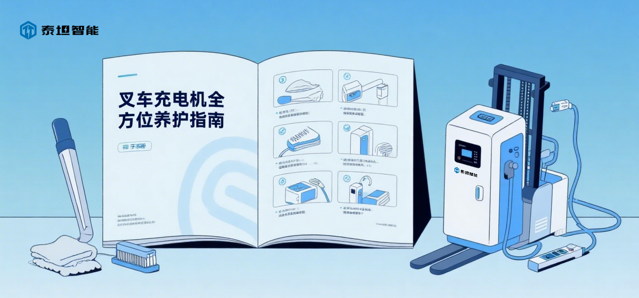 泰坦智能 | 您有一份叉车充电机从清洁到故障的全方位养护指南，请注意查收！