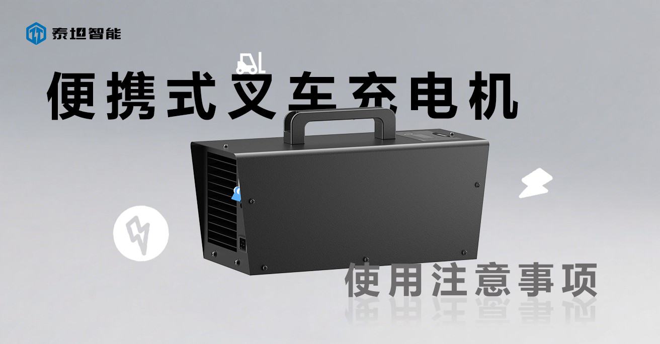 泰坦智能 | 便携式叉车充电机使用注意事项，请注意查收！